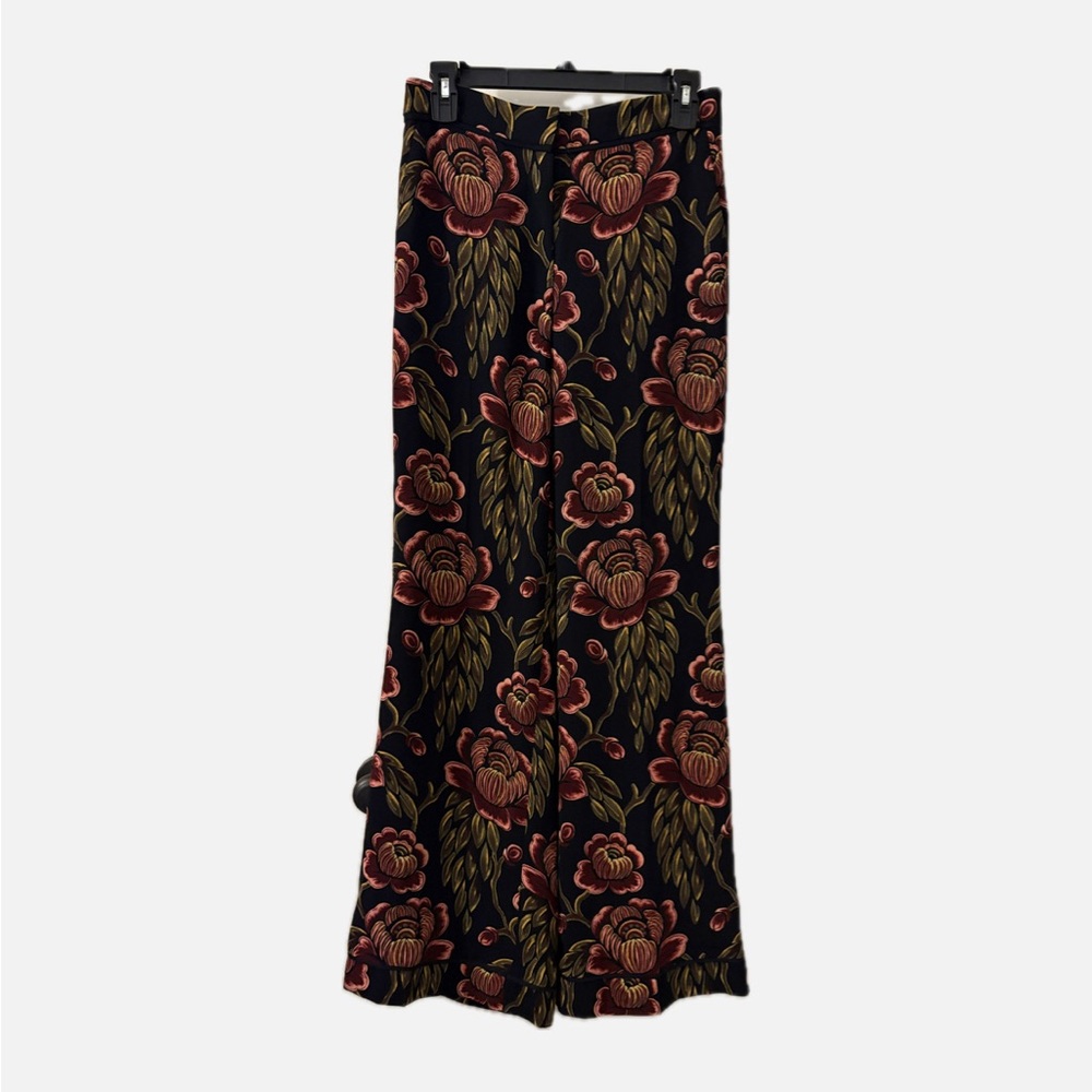 Ann Taylor Floral Wide-Leg Pants size 0 - Picture 4 of 6